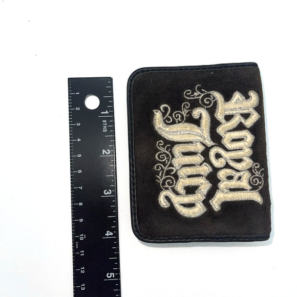 Juicy Couture Wallet Royal Y2K Vintage Mad Money Princess Charge it Velour - Picture 8 of 12